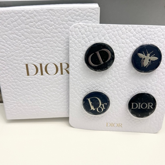 Dior Accessories - Dior Black and Silver Pins Set